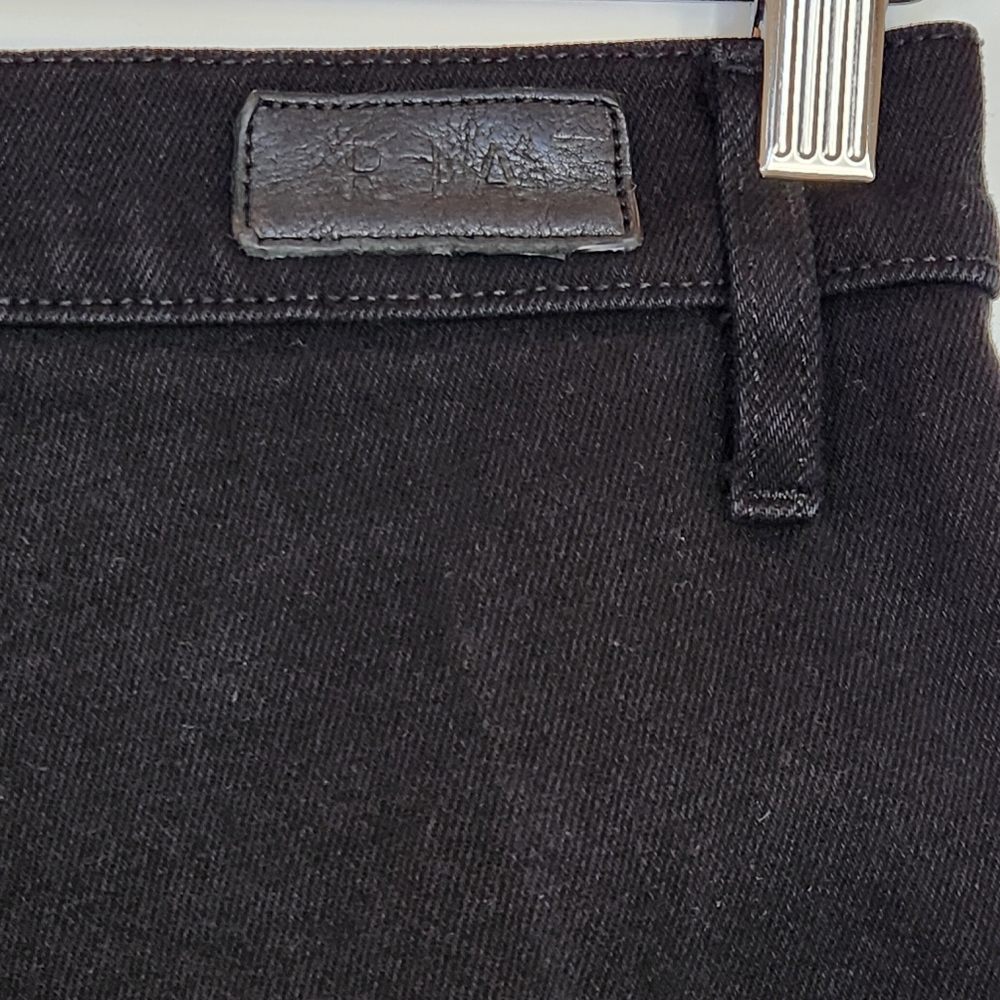 RtA Malka High Rise Straight Leg Jean Utility Details Aged Black 26 - Picture 13 of 16